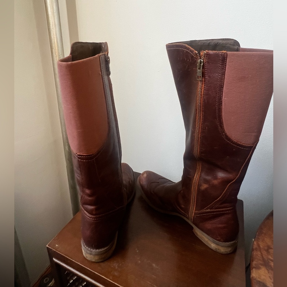 Timberland Brown Leather Boots 7.5 - Picture 8 of 14